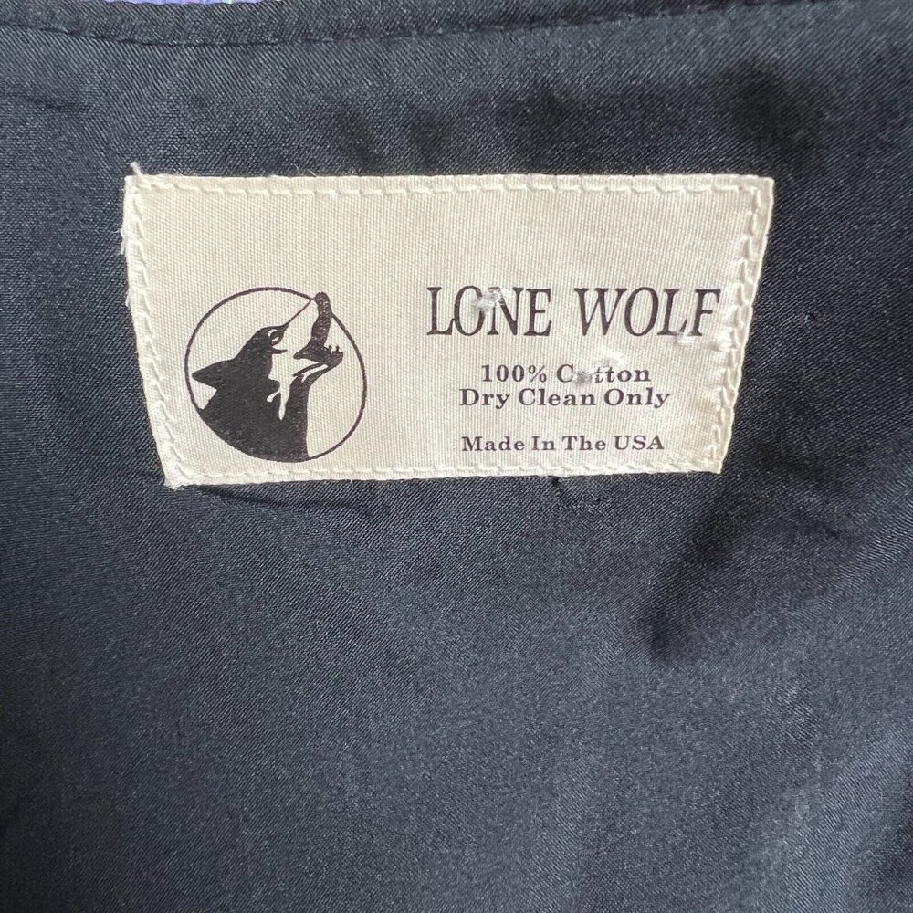 Lone Wolf Vest Womens Small Multicolor Southwestern Aztec Open 100% Cotton S - Picture 7 of 9